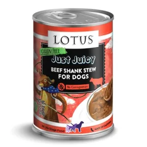 Lotus Dog Just Juicy Beef Shank Stew Canned Dog Food