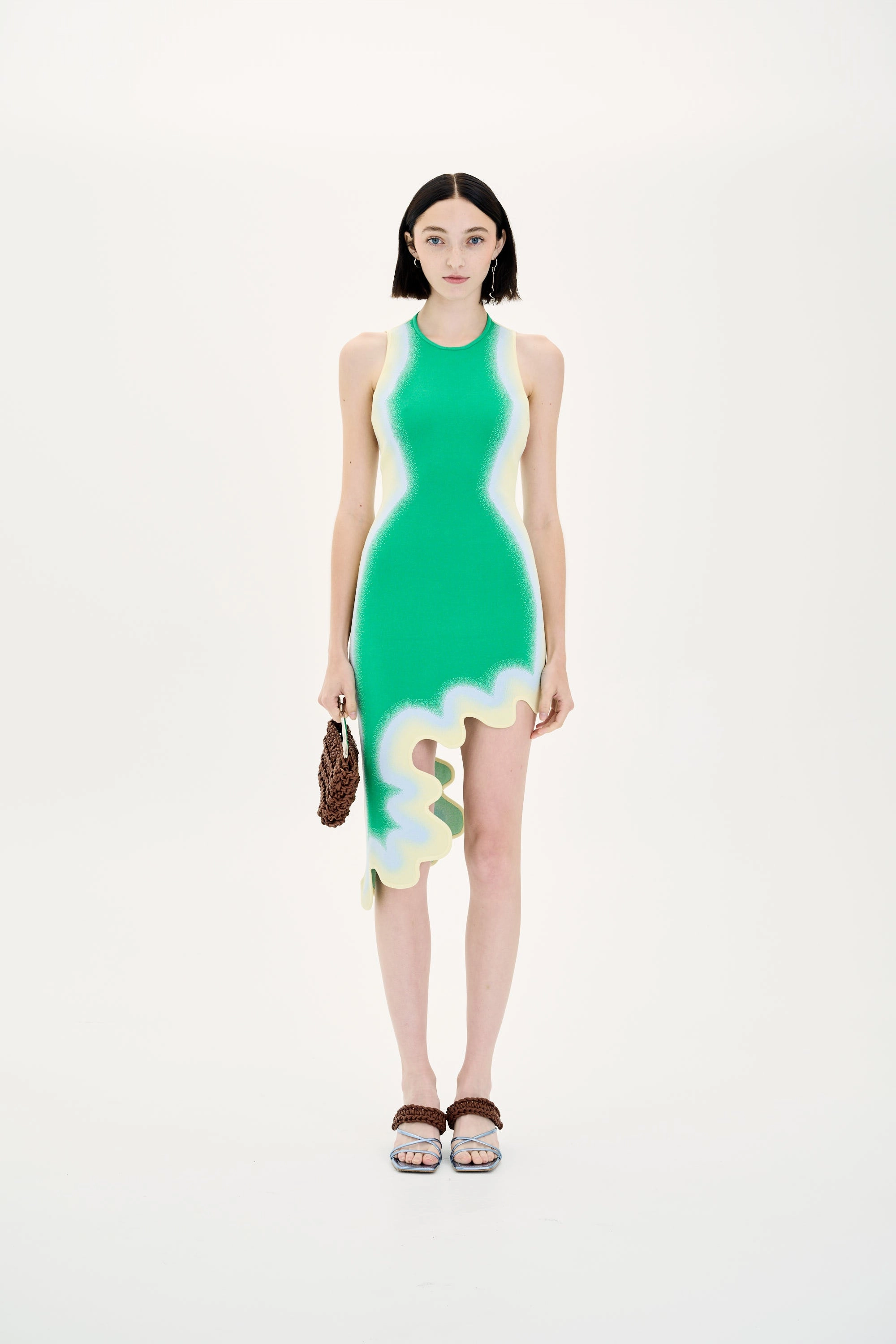 LOTUS SIGNATURE WAVY DRESS WITH OPEN BACK
