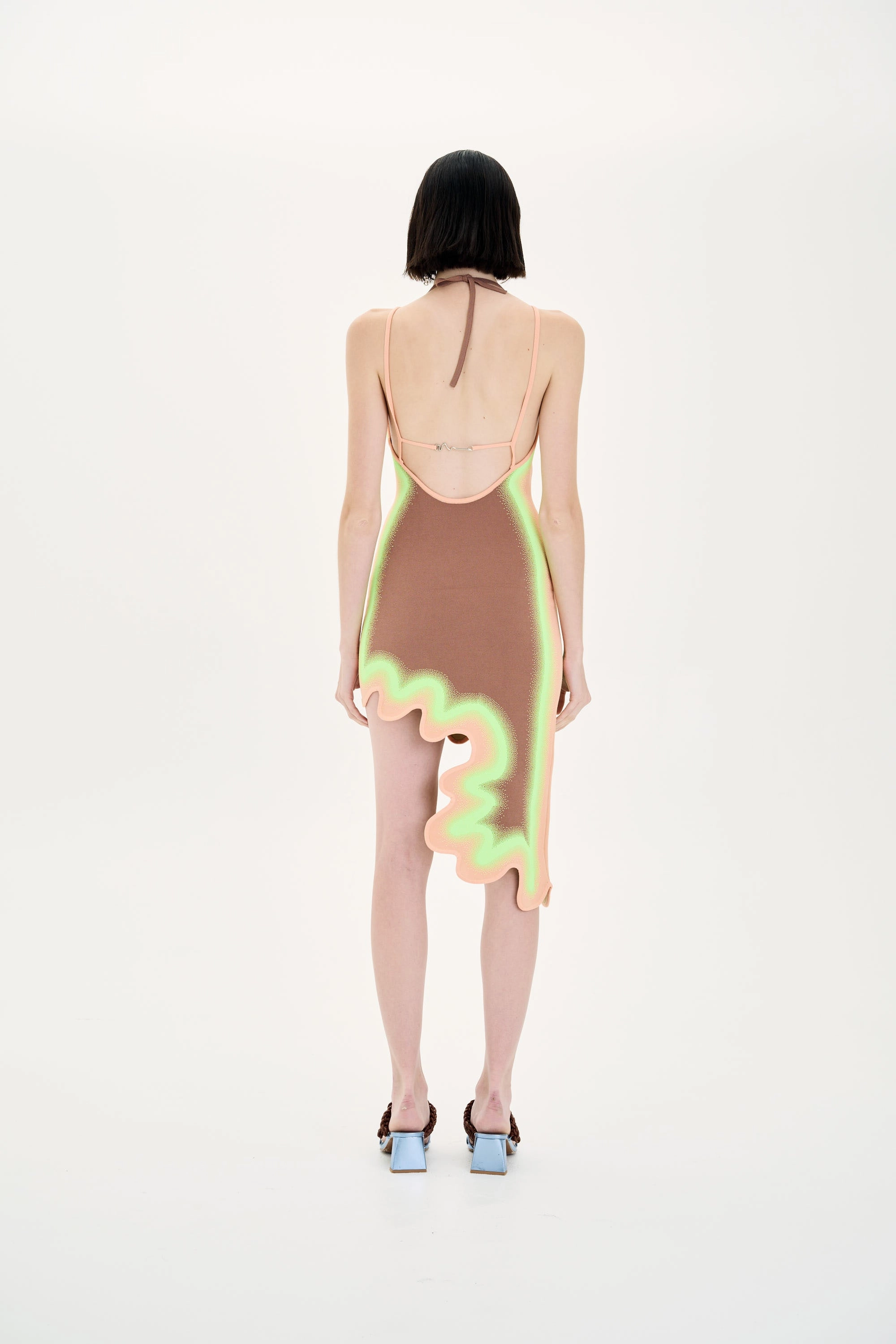 LOTUS SIGNATURE WAVY DRESS WITH OPEN BACK