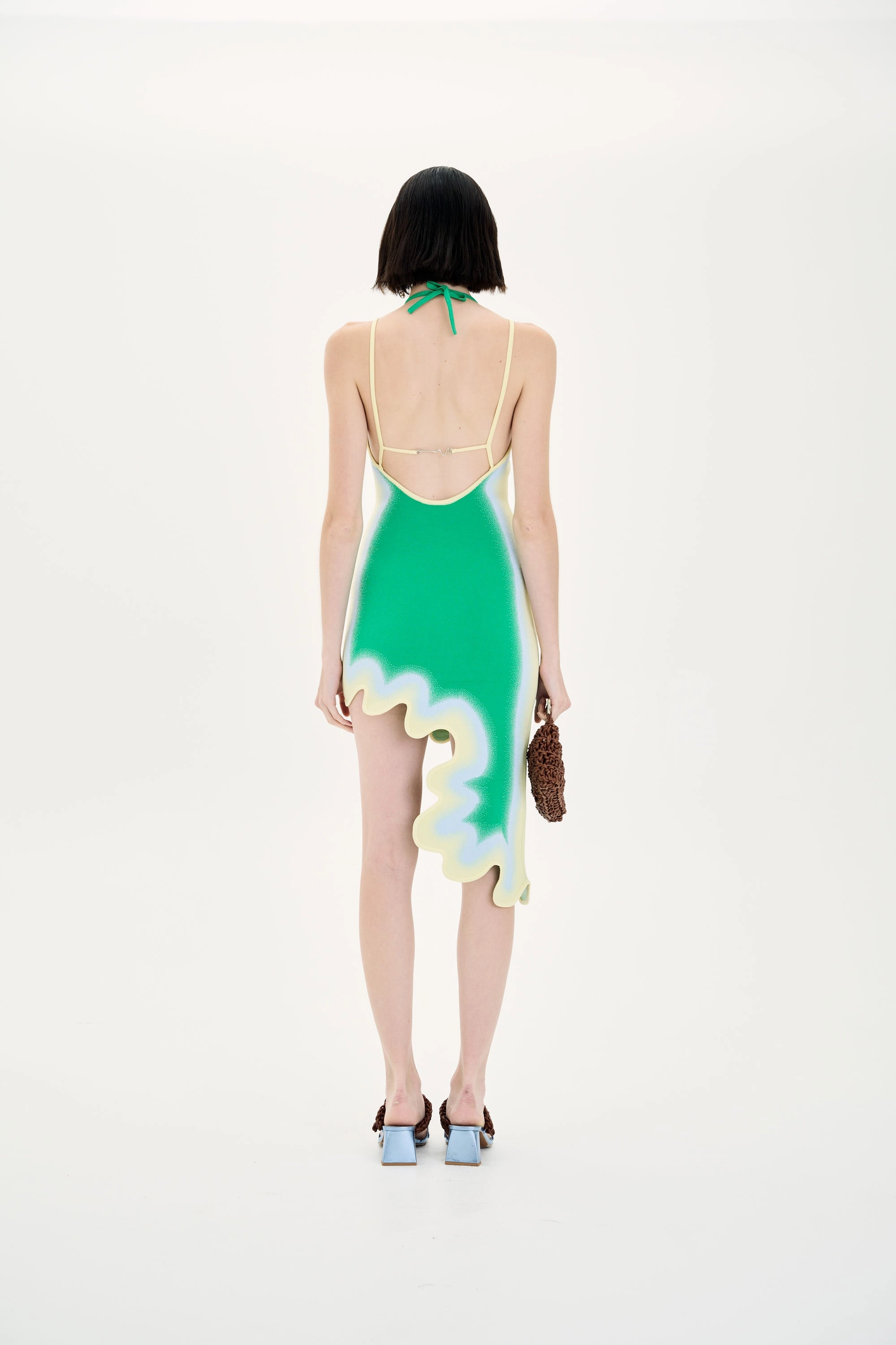 LOTUS SIGNATURE WAVY DRESS WITH OPEN BACK