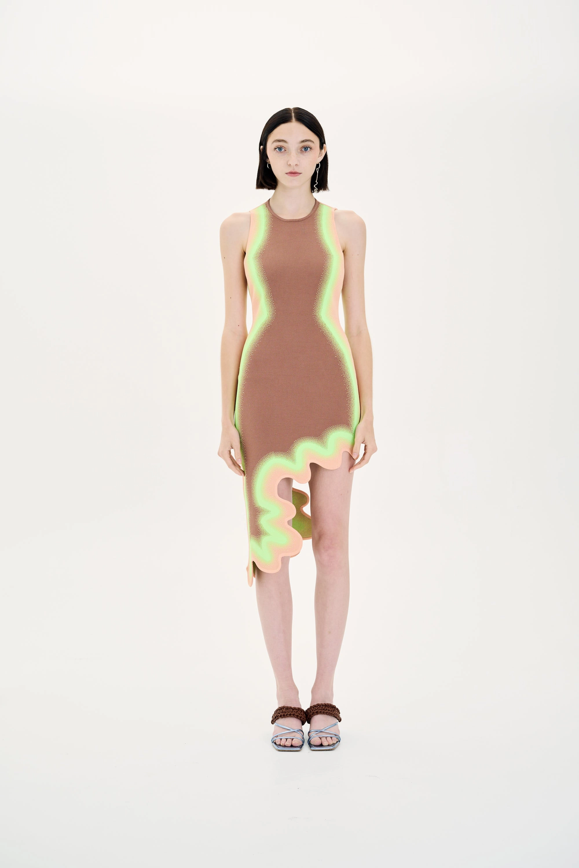 LOTUS SIGNATURE WAVY DRESS WITH OPEN BACK