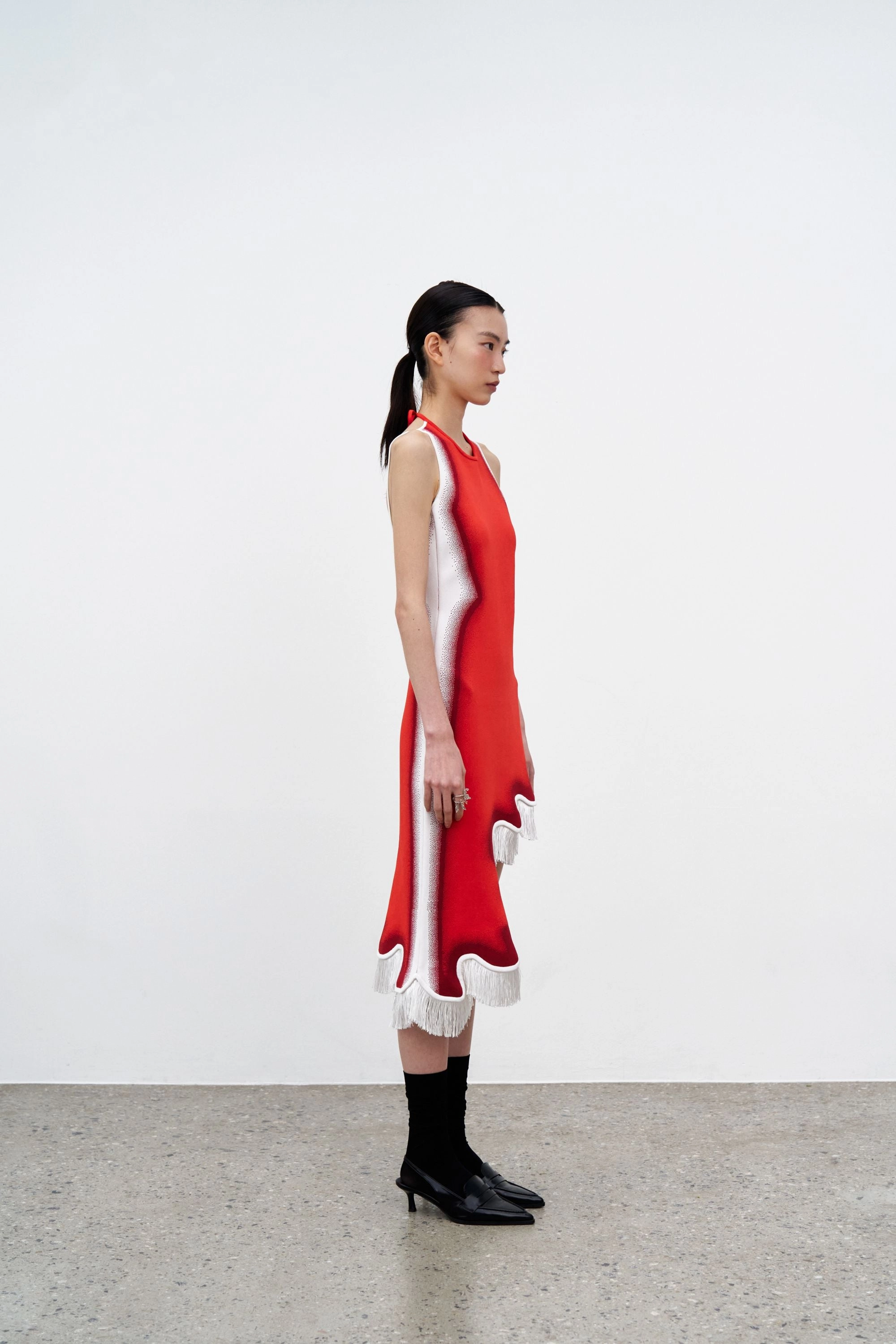 LOTUS SIGNATURE WAVY DRESS WITH OPEN BACK