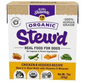 Mama Shawna Organic Stew'd Chicken & Veggies Dog Food