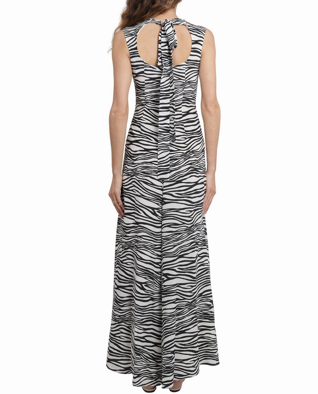 Max Mara Studio Zebra Printed Sleeveless Dress