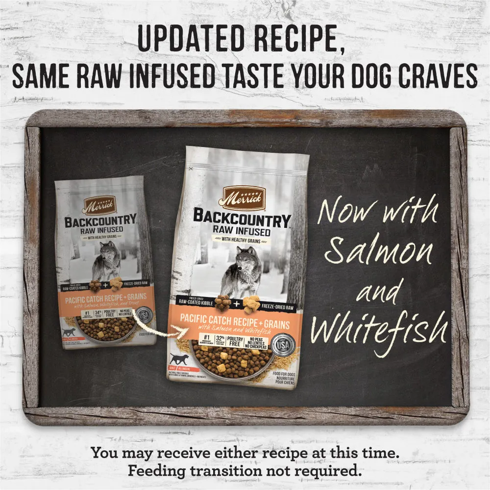 Merrick Backcountry Raw Infused with Healthy Grains Pacific Catch Recipe Dry Dog Food
