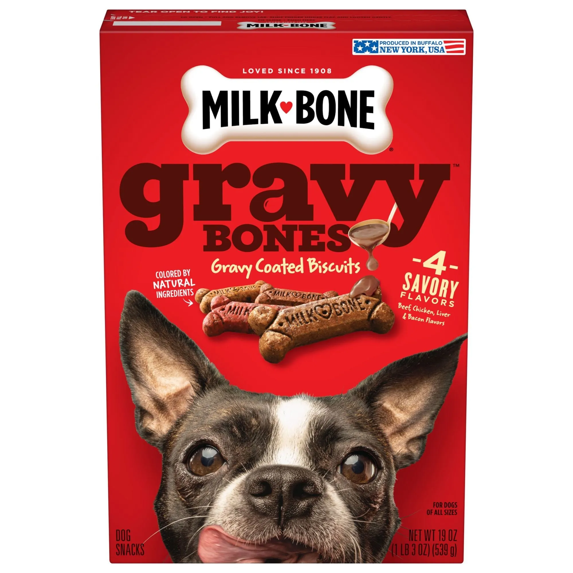 Milk-Bone GravyBones Dog Biscuits - Small, 19-Ounce