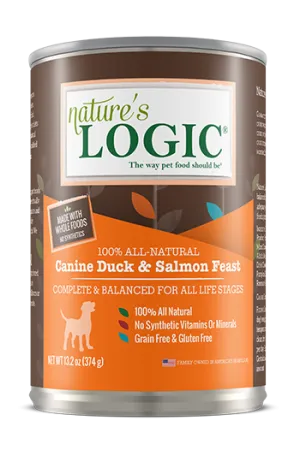 Nature's Logic Canine Duck & Salmon Feast Canned Food