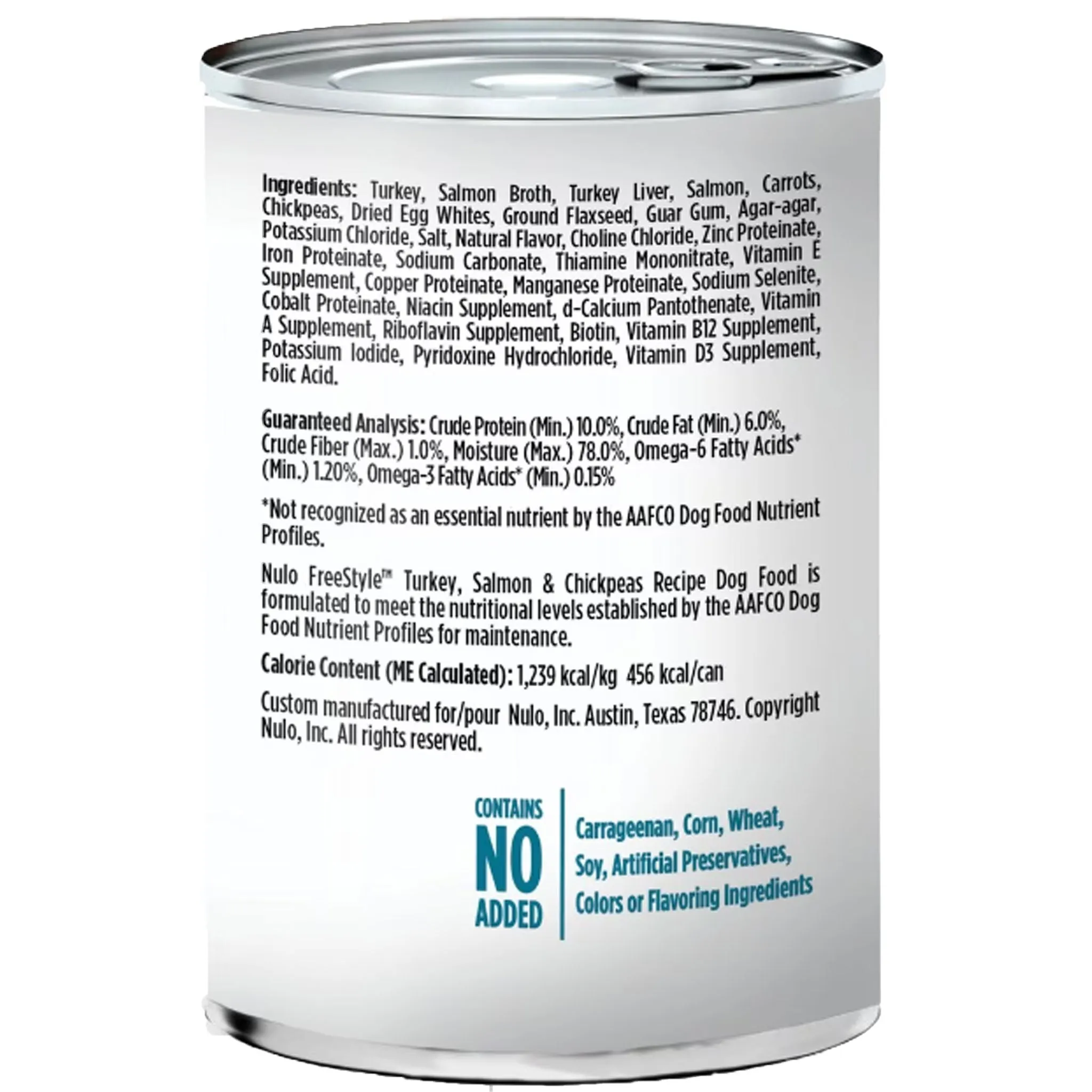 Nulo FreeStyle Dog Can Salmon & Chickpeas Dog Food