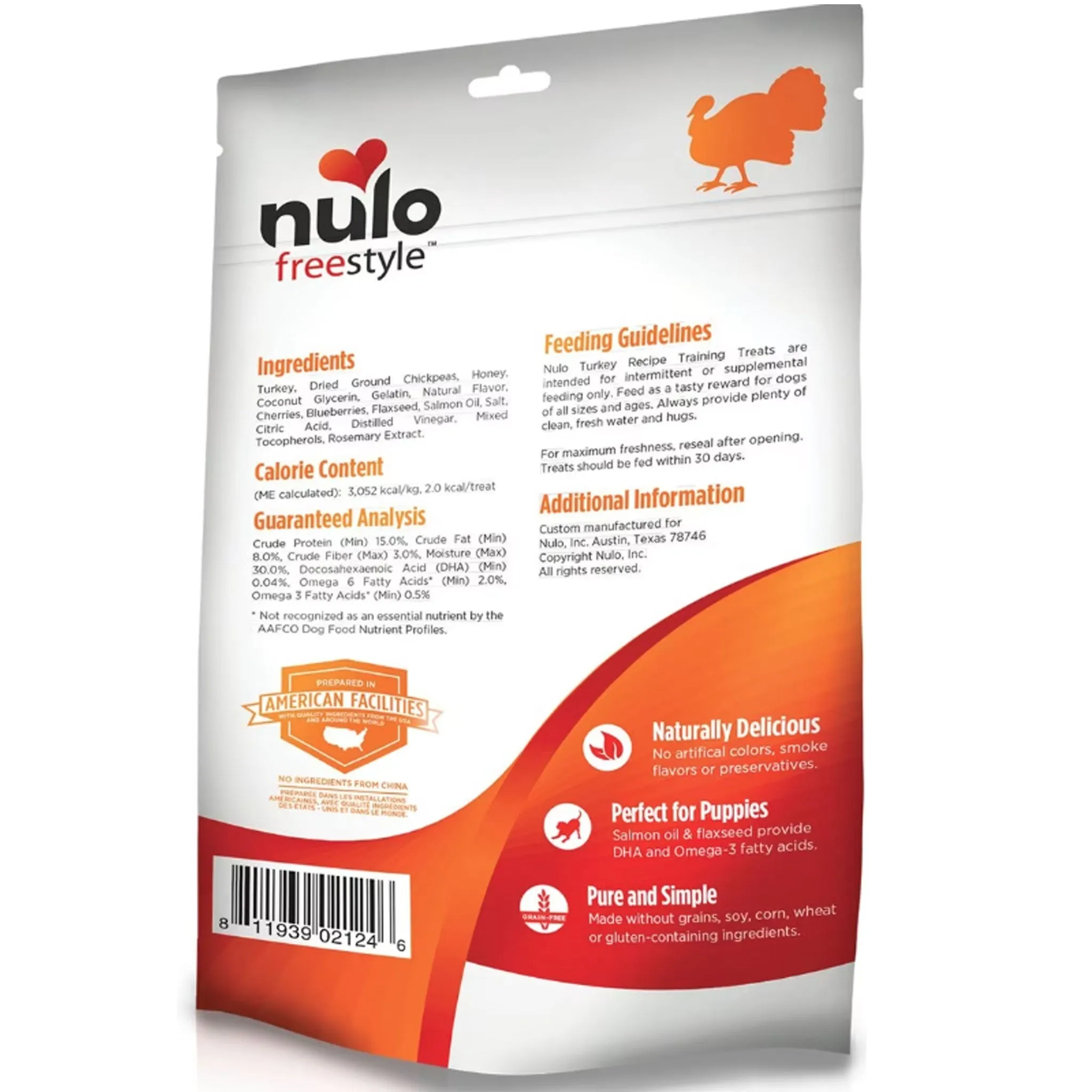 Nulo FreeStyle GF Training Treat Turkey Dog Treats