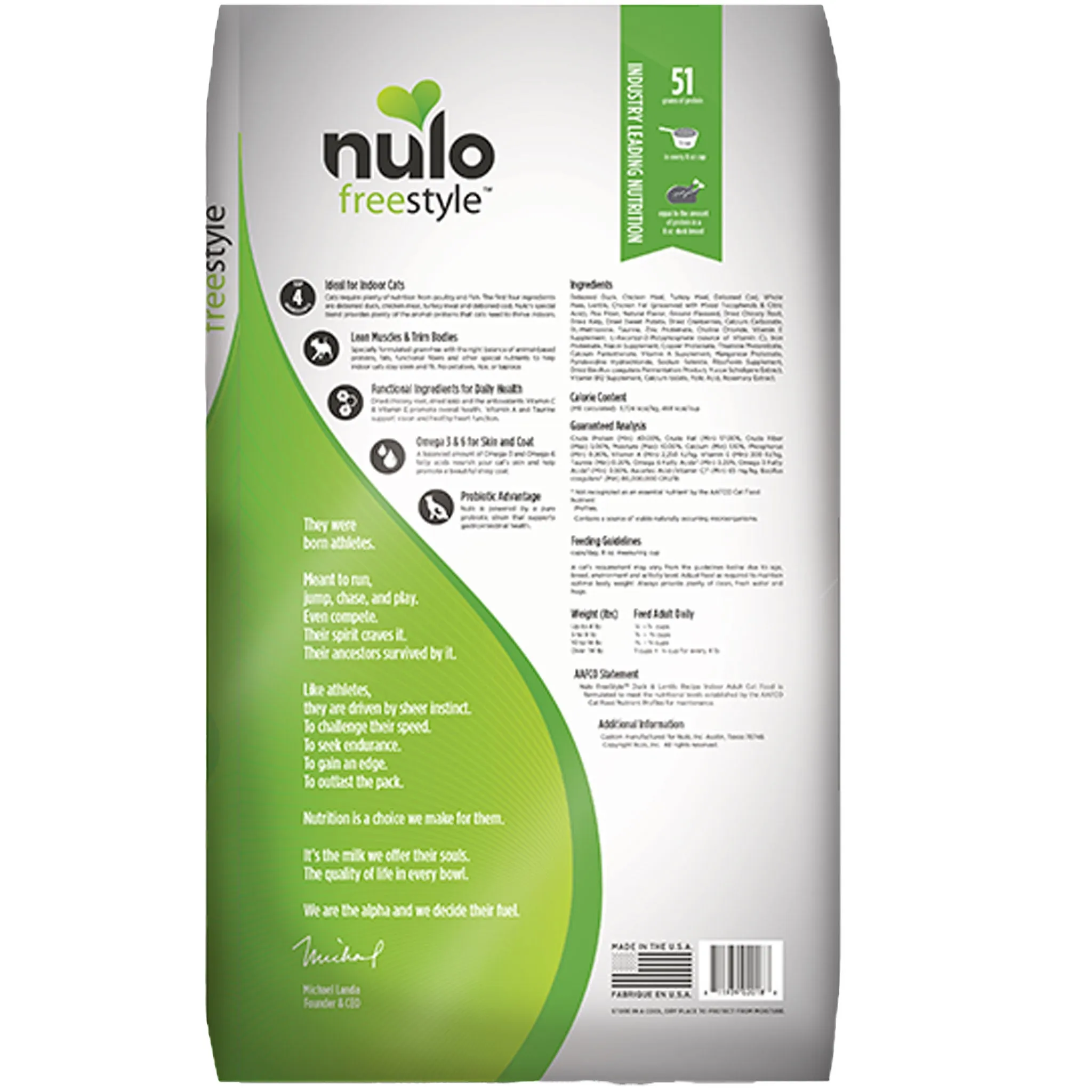 Nulo FreeStyle Indoor Cat Duck & Lentils Cat Food