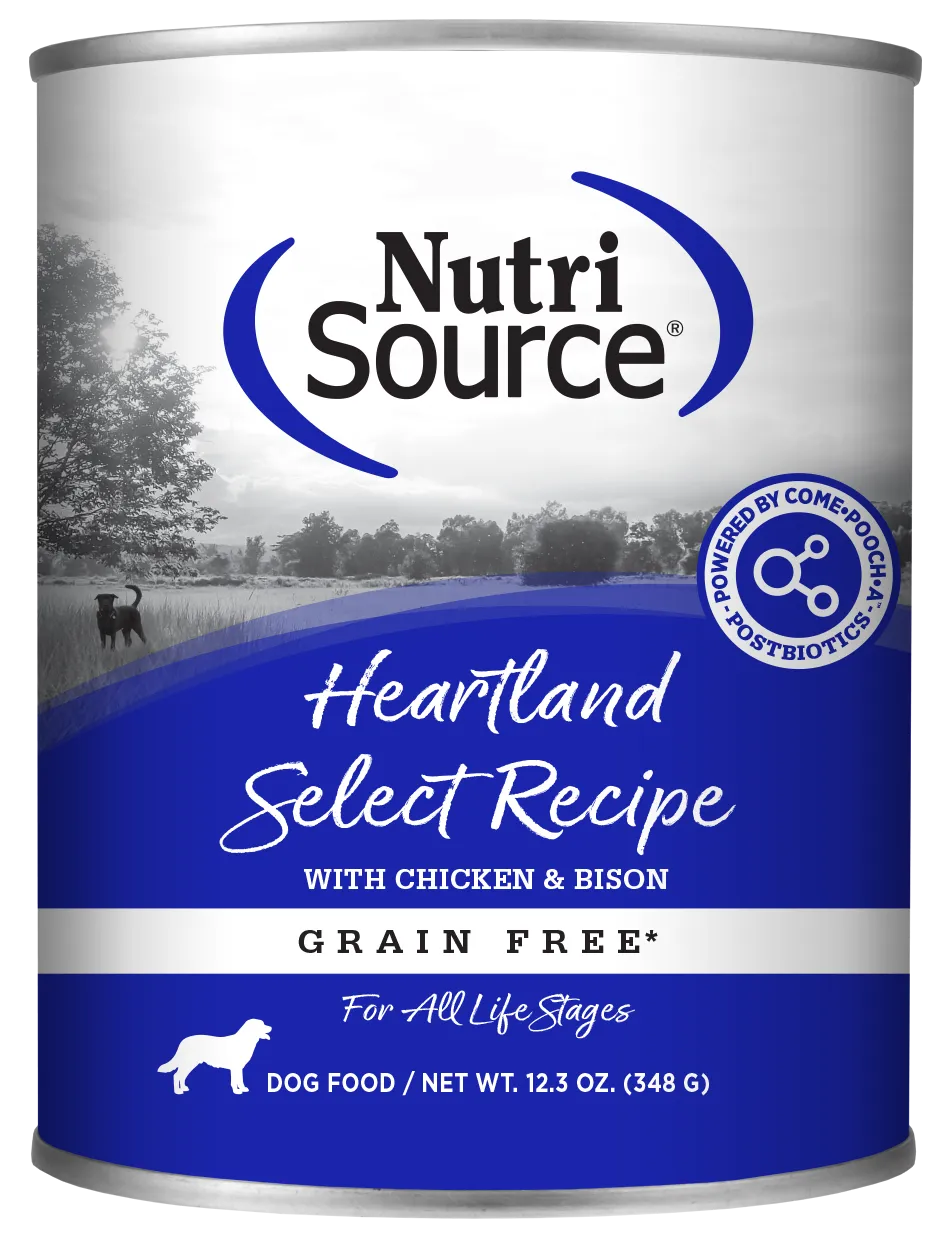 Nutrisource Grain Free Heartland Select Canned Dog Food