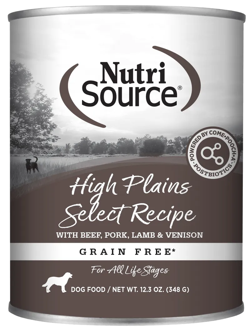 NutriSource Grain Free High Plains Select Canned Dog Food