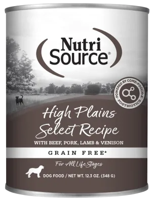 NutriSource Grain Free High Plains Select Canned Dog Food