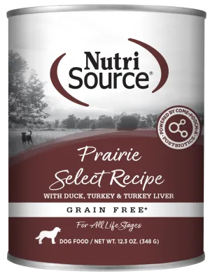 Nutrisource Grain Free Prairie Select Canned Dog Food