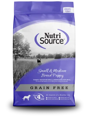 Nutrisource Grain Free Small and Medium Breed Dry Puppy Food