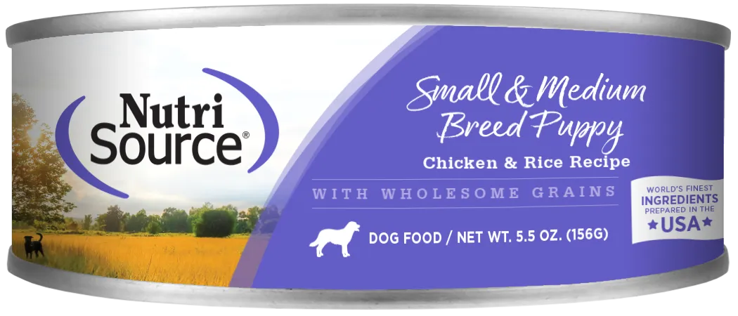 NutriSource® Small & Medium Breed Puppy Formula Wet Puppy Food