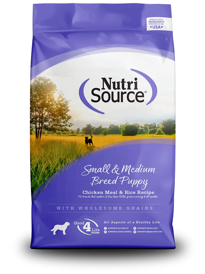 Nutrisource Small and Medium Breed Puppy Chicken and Rice Dry Dog Food
