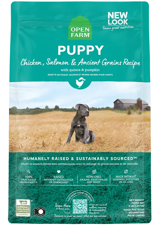 Open Farm Ancient Grains Chicken & Salmon Puppy Dry Dog Food