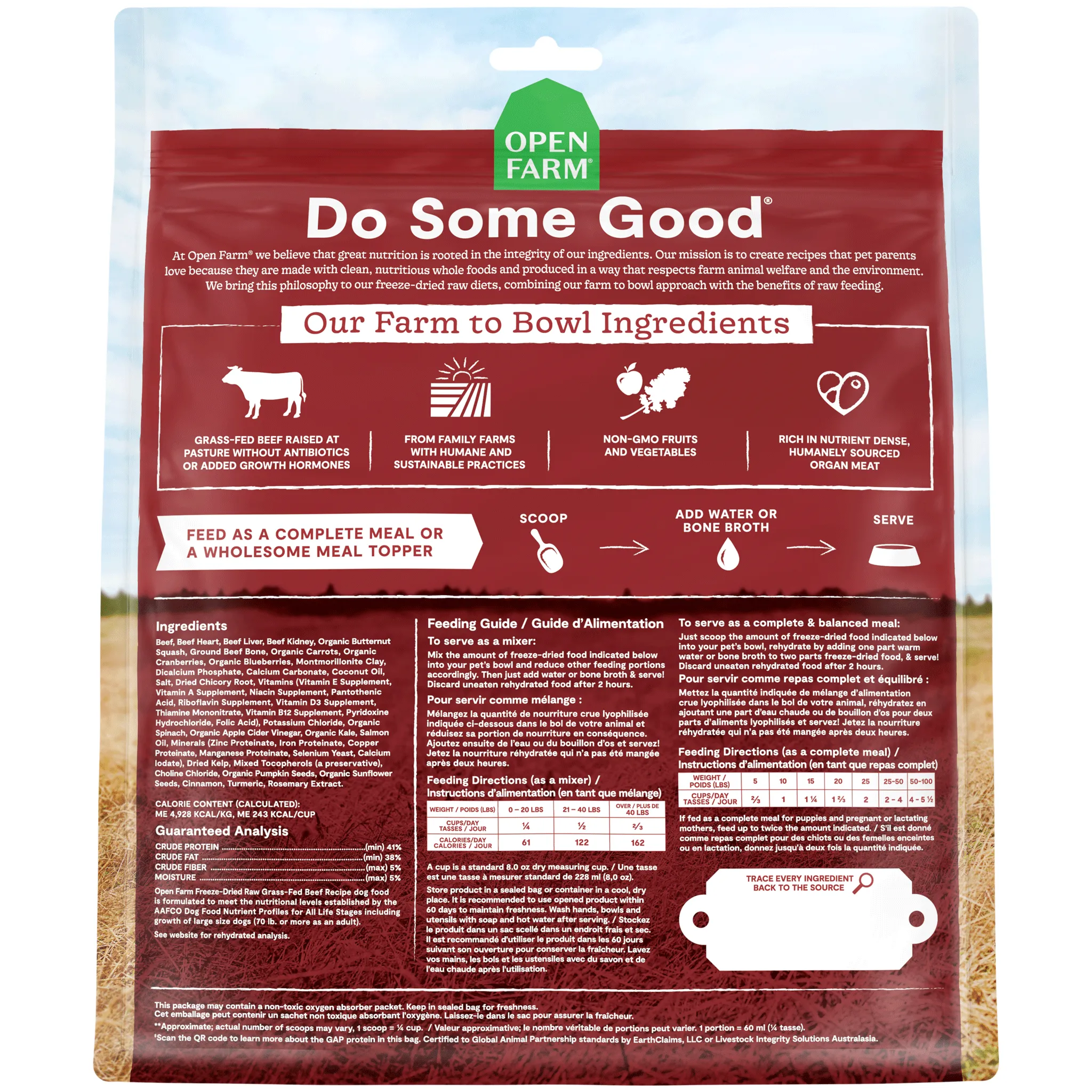 Open Farm Freeze-Dried Raw Beef Dog Food