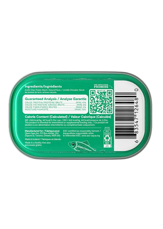 Open Farm Grain Free Arctic Char Wet Topper for Cats