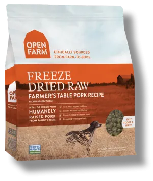 OPEN FARM Grain-Free Freeze-Dried Farmer's Table Pork Recipe Dry Dog Food