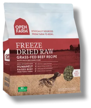 OPEN FARM Grain-Free Freeze-Dried Grass-Fed Beef Recipe Dry Dog Food