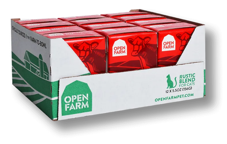 OPEN FARM Grain-Free Grass-Fed Beef Rustic Blend for Cats