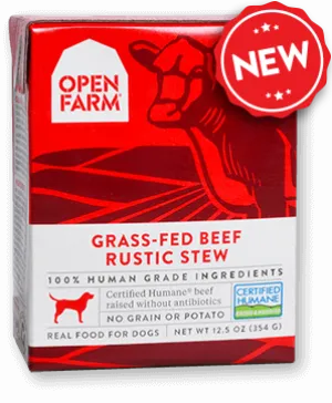 OPEN FARM Grain-Free Grass-Fed Beef Stew Rustic Blend for Dogs
