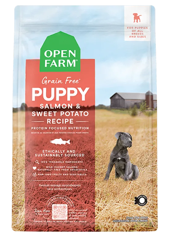 Open Farm Grain-Free Puppy Salmon & Sweet Potato Recipe Dry Dog Food