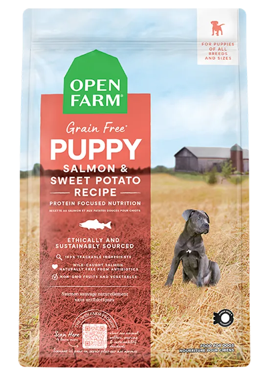 Open Farm Grain-Free Puppy Salmon & Sweet Potato Recipe Dry Dog Food