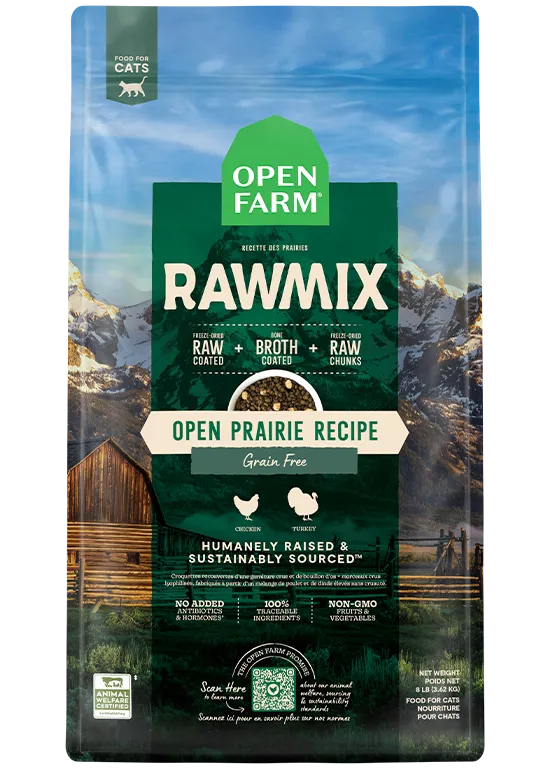 Open Farm Open Prairie Grain-Free RawMix for Cats
