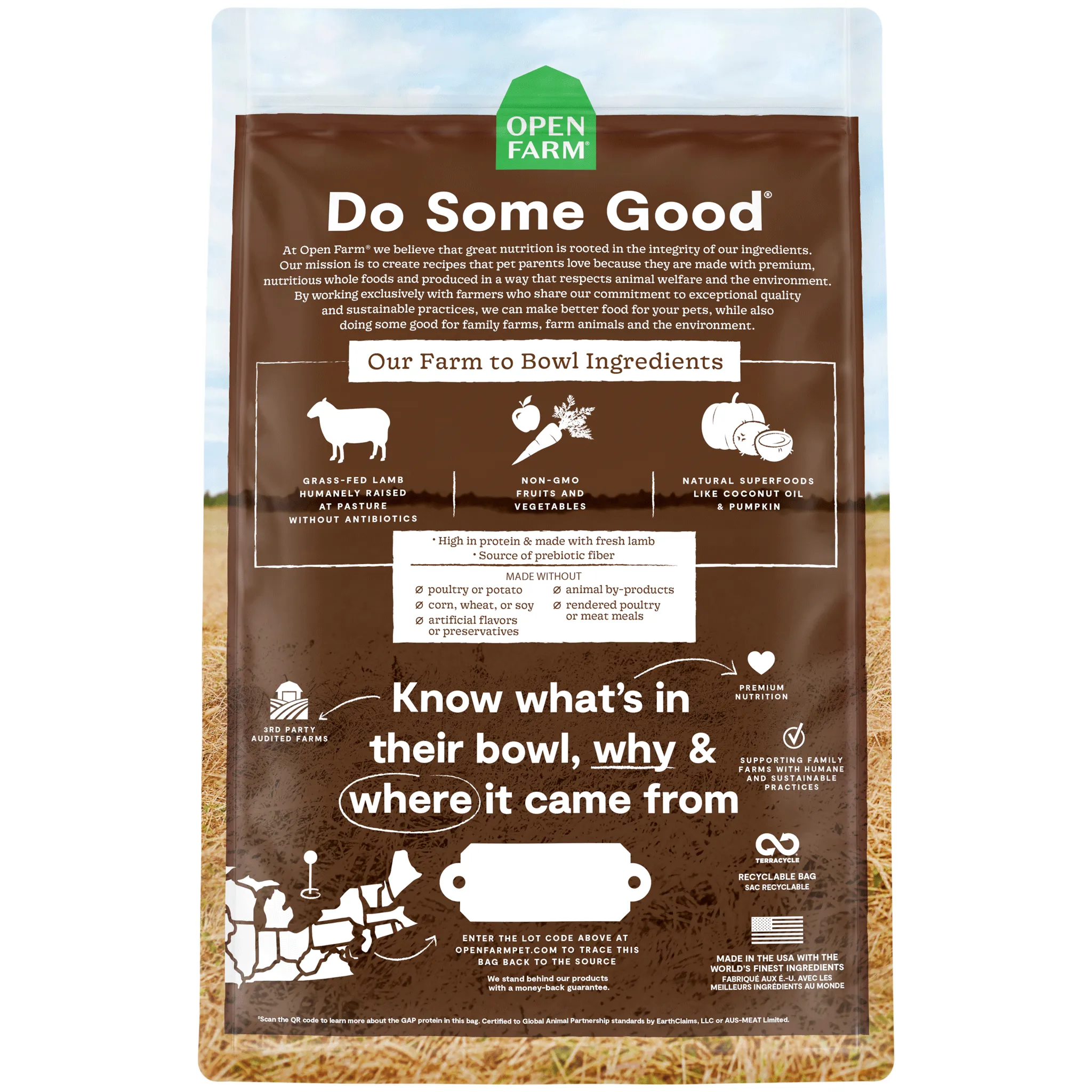 Open Farm Pasture Raised Lamb Dry Dog Food
