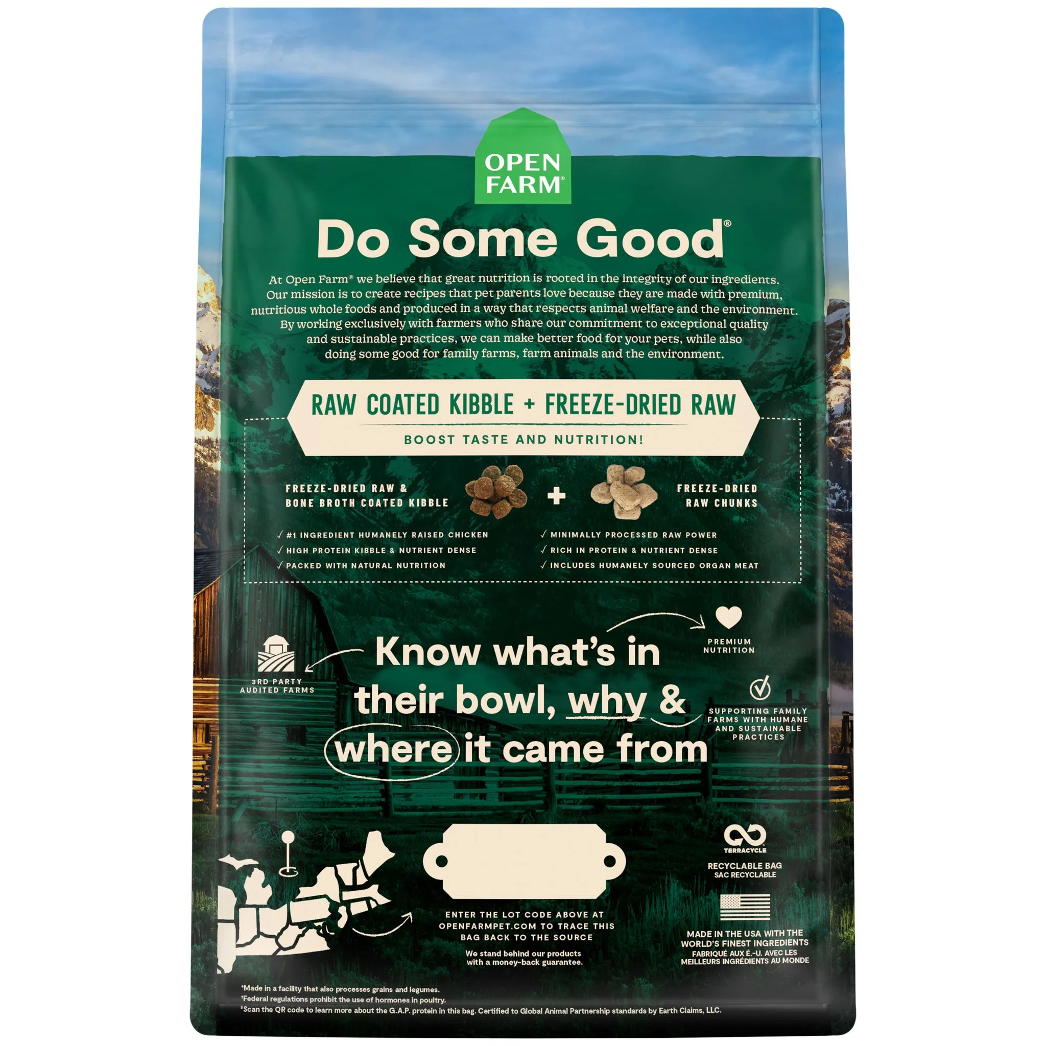 Open Farm Raw Mix Grain-Free Dog Open Prairie
