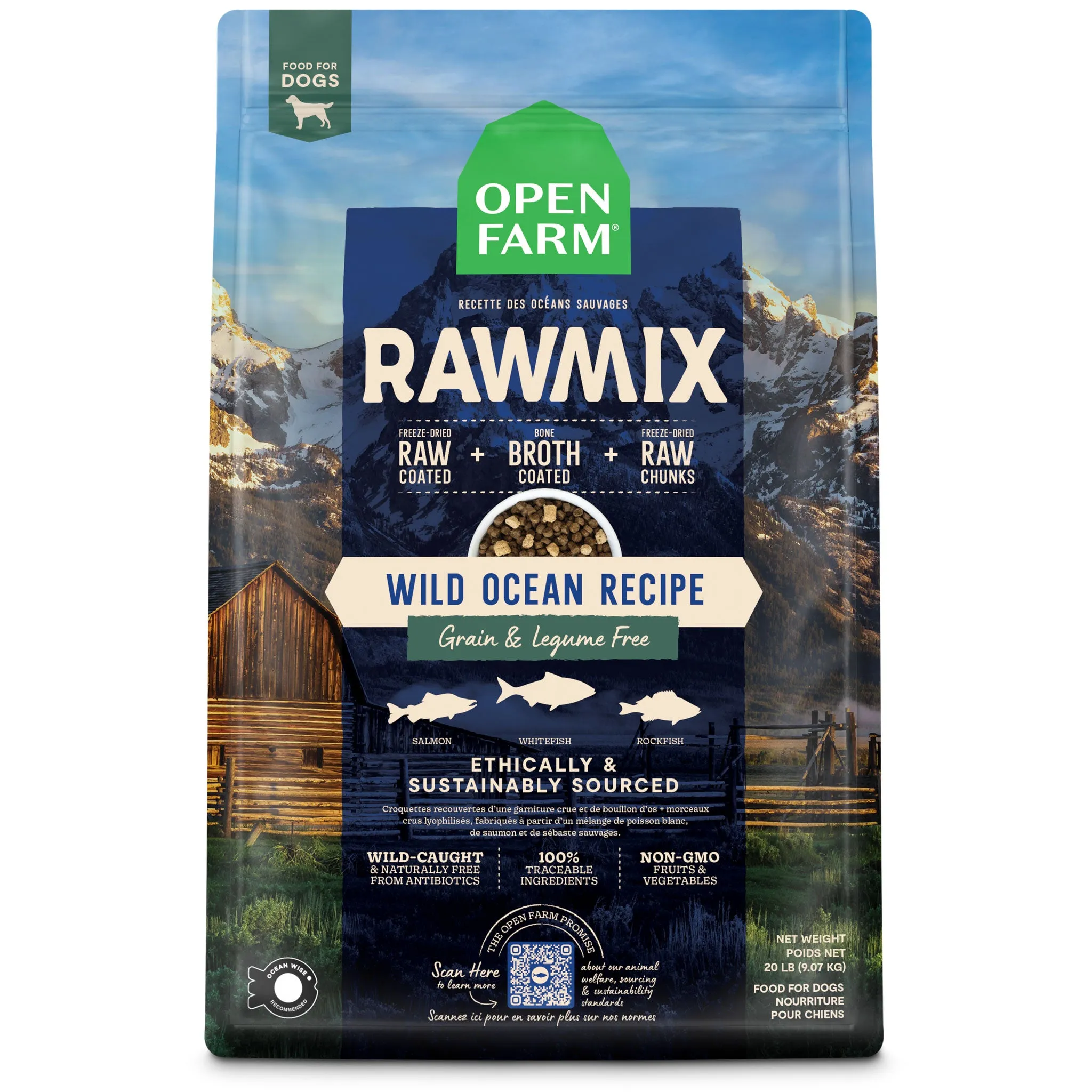Open Farm Raw Mix Grain-Free Dog Wild Ocean
