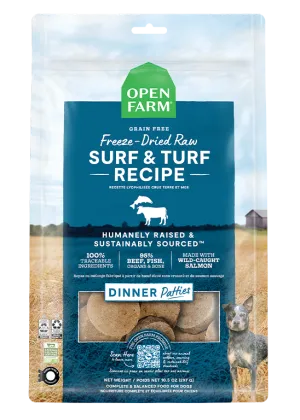 Open Farm Surf & Turf Freeze Dried Raw Patties for Dogs