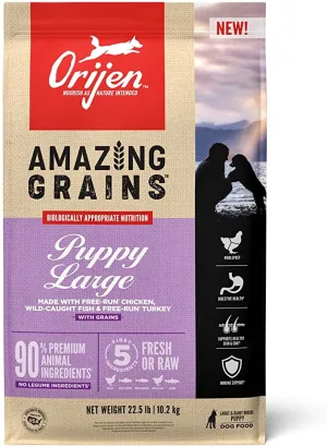 Orijen Amazing Grains Large Breed Puppy Dry Dog Food