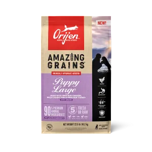 ORIJEN High Protein Amazing Grains Large Breed Puppy Dry Dog Food