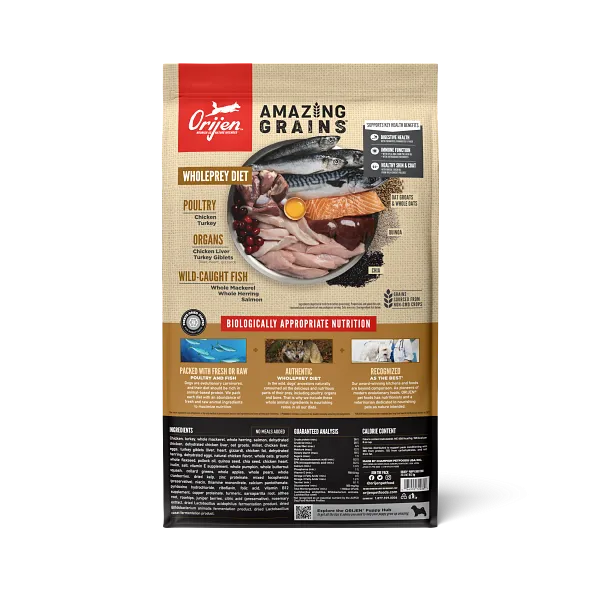 ORIJEN High Protein Amazing Grains Puppy Dry Dog Food