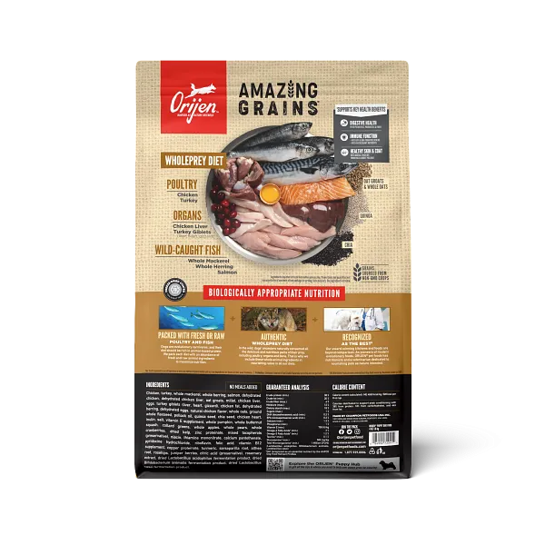 ORIJEN High Protein Amazing Grains Puppy Dry Dog Food