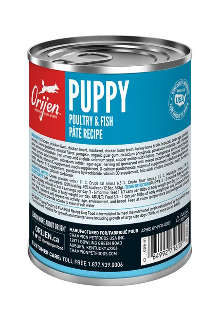 Orijen Puppy Poultry And Fish Pâté Recipe