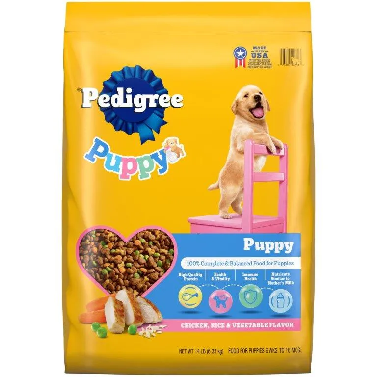 PEDIGREE Puppy Growth & Protection Dry Dog Food Chicken & Vegetable Flavor