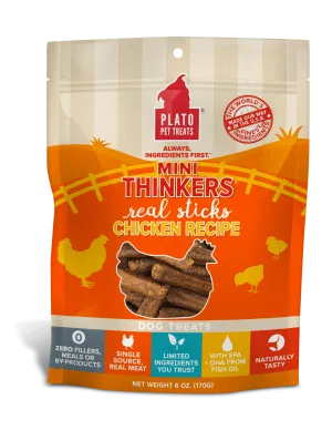 Plato Mini Thinkers Chicken Recipe Dog Treats