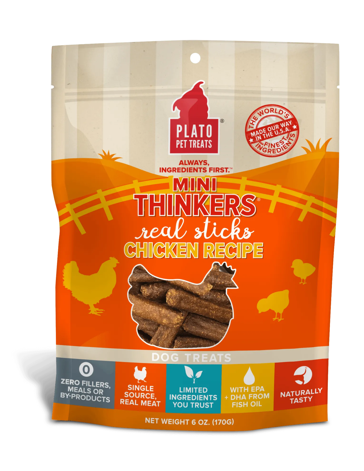 Plato Mini Thinkers Chicken Recipe Dog Treats