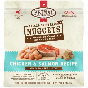 Primal Freeze-Dried Chicken & Salmon Formula Cat Food - 14oz