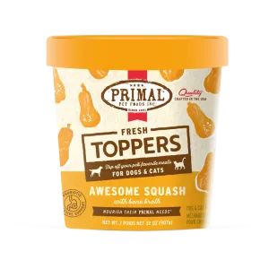 Primal Fresh Toppers Awesome Squash Recipe For Dogs & Cats