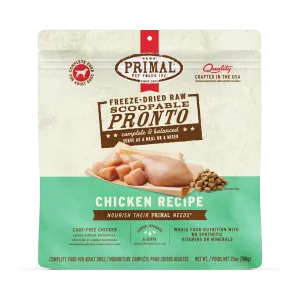 Primal Pronto Chicken Recipe Freeze-Dried Raw Dog Food