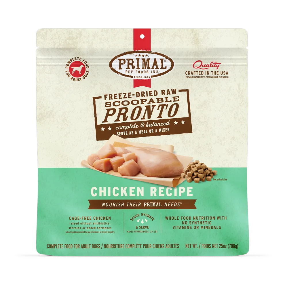 Primal Pronto Chicken Recipe Freeze-Dried Raw Dog Food