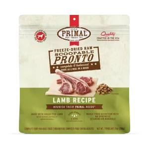 Primal Pronto Lamb Recipe Freeze-Dried Raw Dog Food
