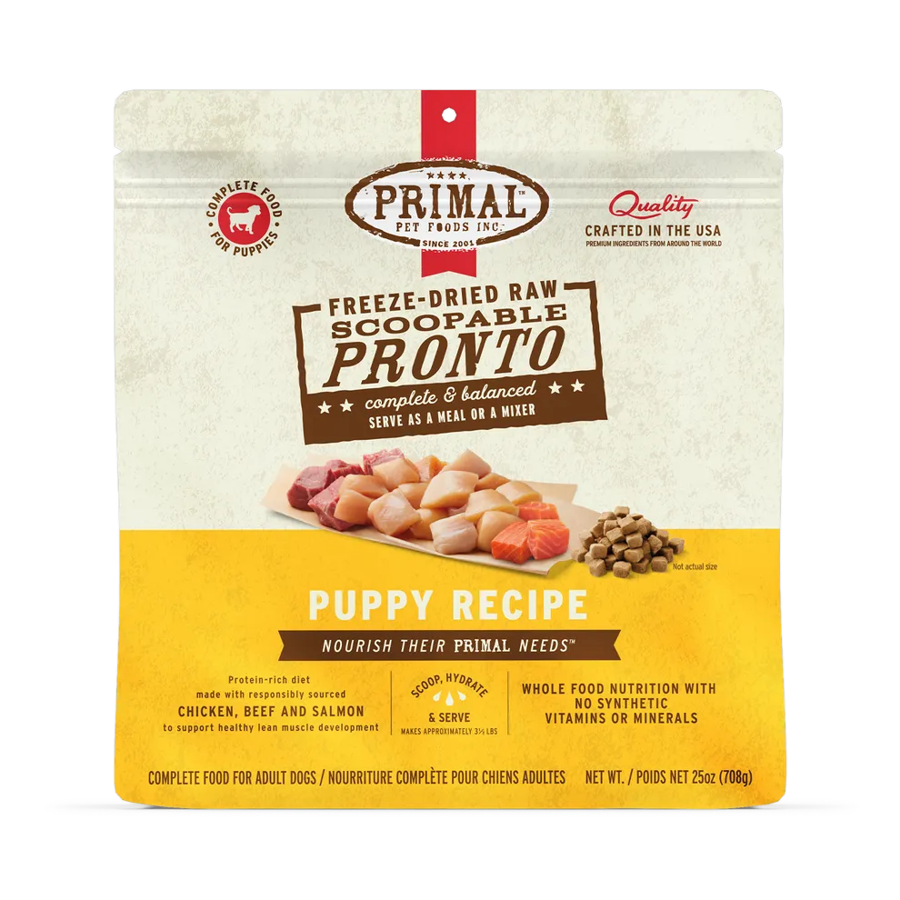 Primal Pronto Puppy Recipe Freeze-Dried Raw Dog Food