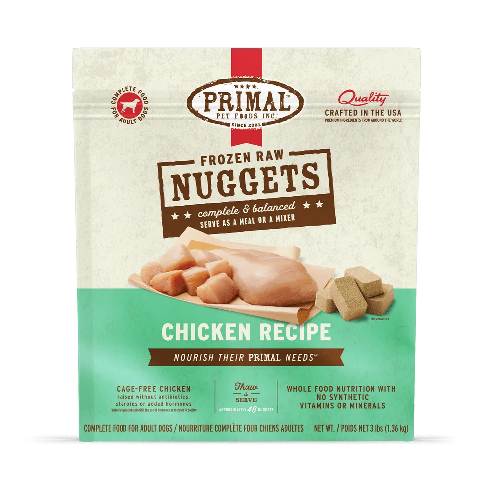 Primal Raw Frozen Chicken Formula For Dogs